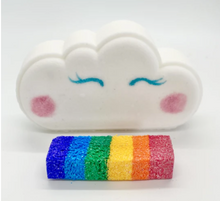 Load image into Gallery viewer, Rainbow Cloud Bath Bomb