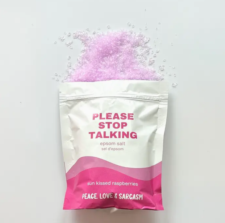 Please Stop Talking Epsom Salt Bath Soak