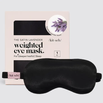 Lavender Weighted Satin Eye Mask