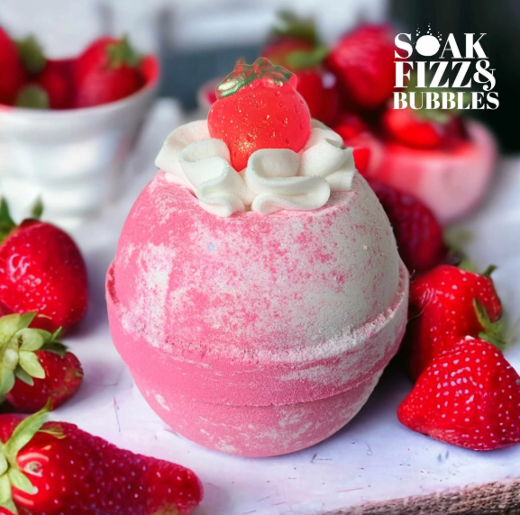 Strawberry Milkshake Bath Bomb