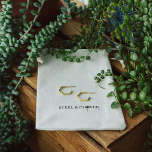 Steel & Clover Earrings