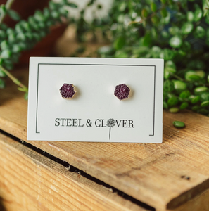 Steel & Clover Earrings
