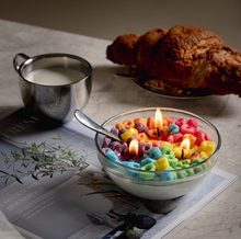 Load image into Gallery viewer, Realistic Fruit Loops Cereal Candle
