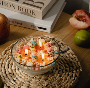 Realistic Lucky Charms Bowl Candle