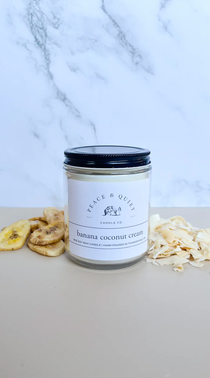 8oz Banana Coconut Cream Candle