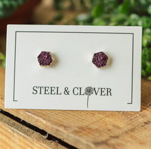Load image into Gallery viewer, Steel &amp; Clover Earrings
