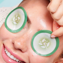 Load image into Gallery viewer, Cucumber Hydro-Soothing Spa, Cooling Eye Pads - 12 Pads
