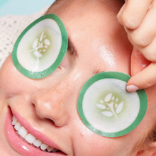 Load image into Gallery viewer, Cucumber Hydro-Soothing Spa, Cooling Eye Pads - 12 Pads
