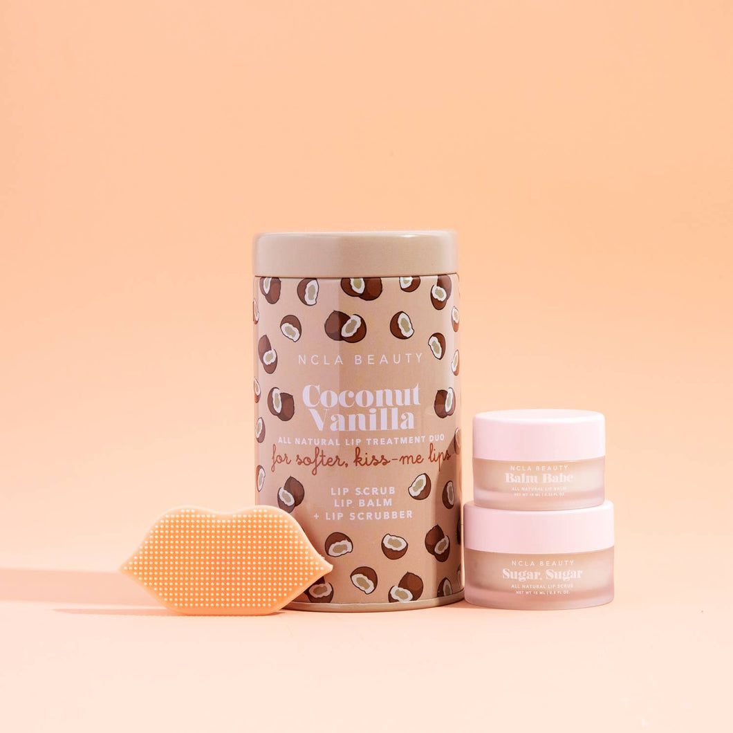 Coconut Vanilla Lip Kit + Lip Scrubber