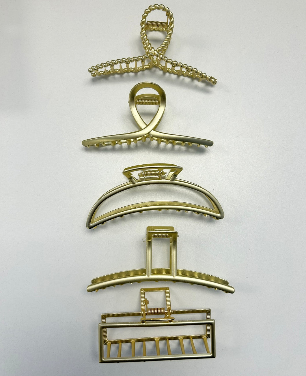 Hair Clip - Gold Metal