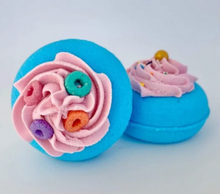 Load image into Gallery viewer, Froot Loops Donut Bath Bomb- BLUE OR PINK!
